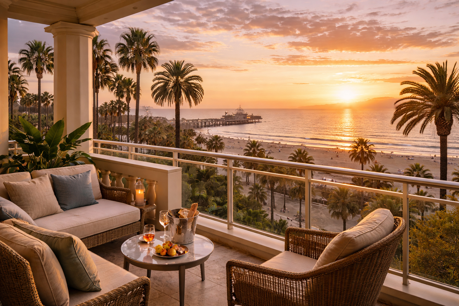 海を望むホテル